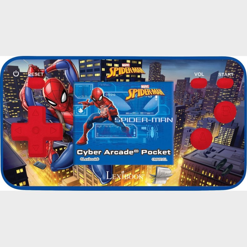 Lexibook - Spillekonsol Med 10 Spiderman Spil + 150 Andre Spil - 1,8" Sk�rm