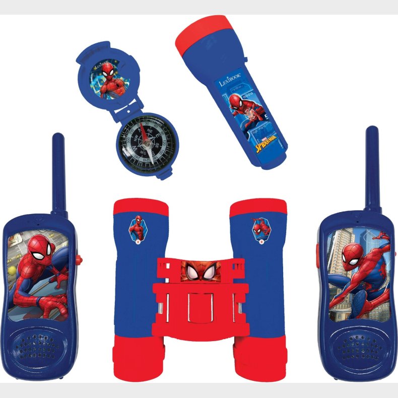 Spiderman Leget�j - Walkie Talkie S�t Med Kikkert - Lexibook