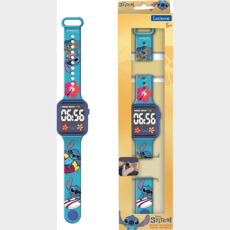 Stitch - Ur - Digitalt Led Armbndsur Til Brn - Lexibook