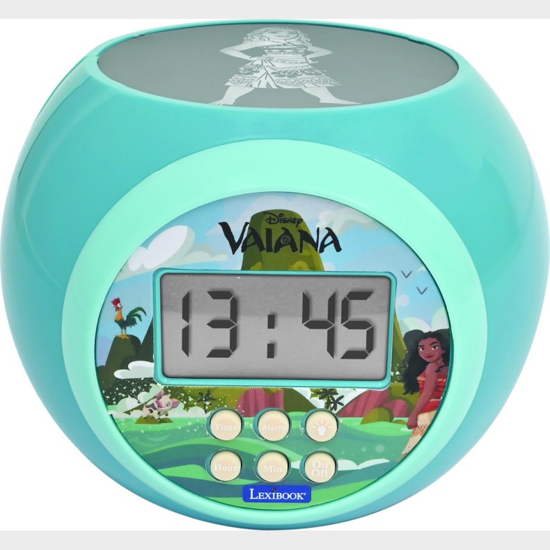 Vaiana - Vkkeur Med Projektor Og Timer - Lexibook