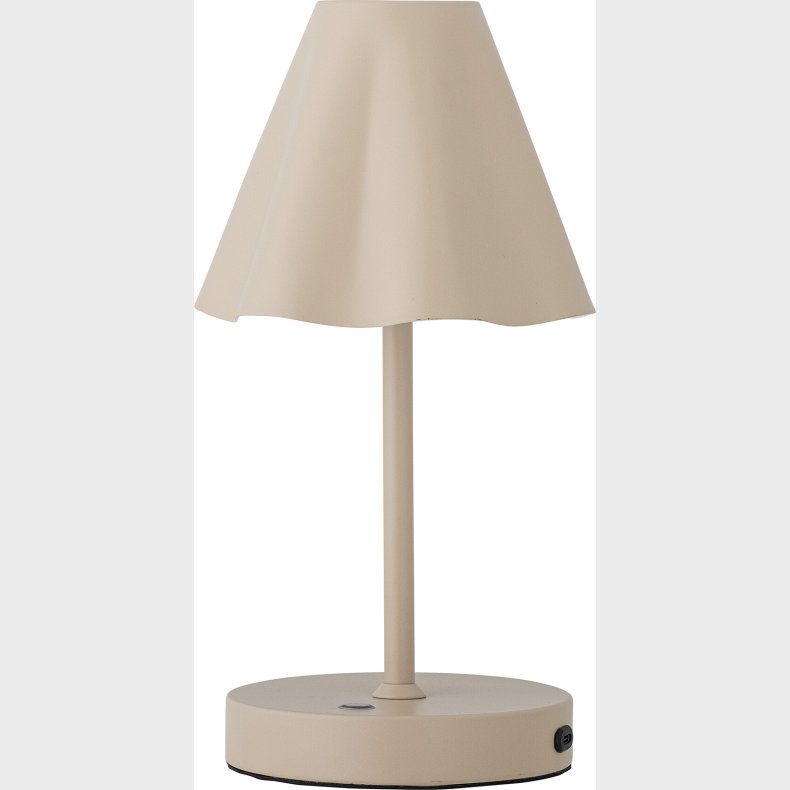 Bloomingville - Lianna Lampe Til Bord - Genopladelig - Natur - Metal
