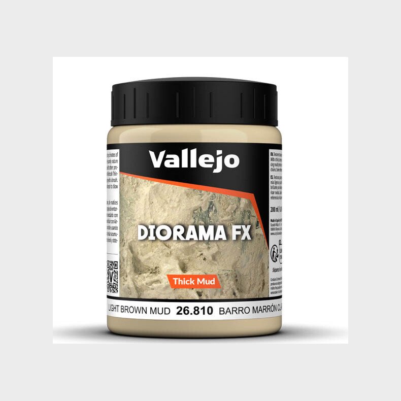 Vallejo - Thick Mud - Light Brown 200 Ml