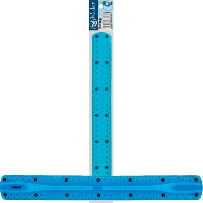 Lineal 30 Cm - Assorterede Neonfarver Flexi - Centrum