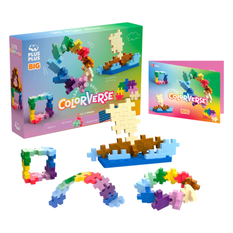Plus-Plus BIG - L�r at bygge Colorverse, 60 stk