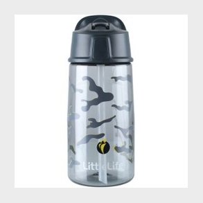 Littlelife Water Bottle - Camo, 550ml - Drikkeflaske