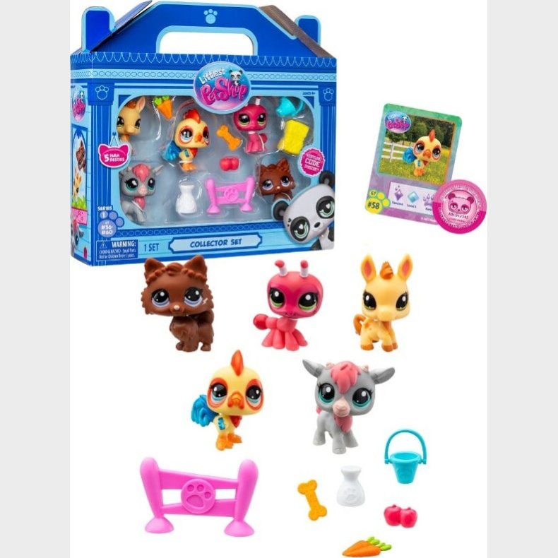 Littlest Pet Shop Figurer - Farm Besties - Collectors S�t - 5-pak