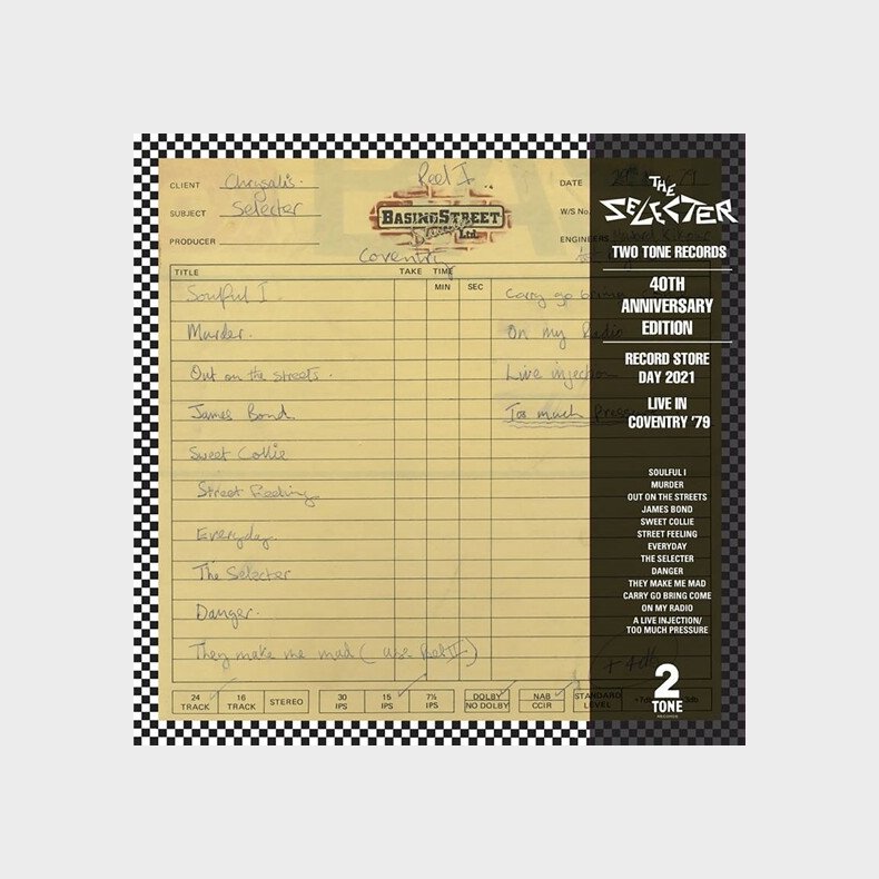 The Selecter - Live In Coventry '79 - Vinyl Lp