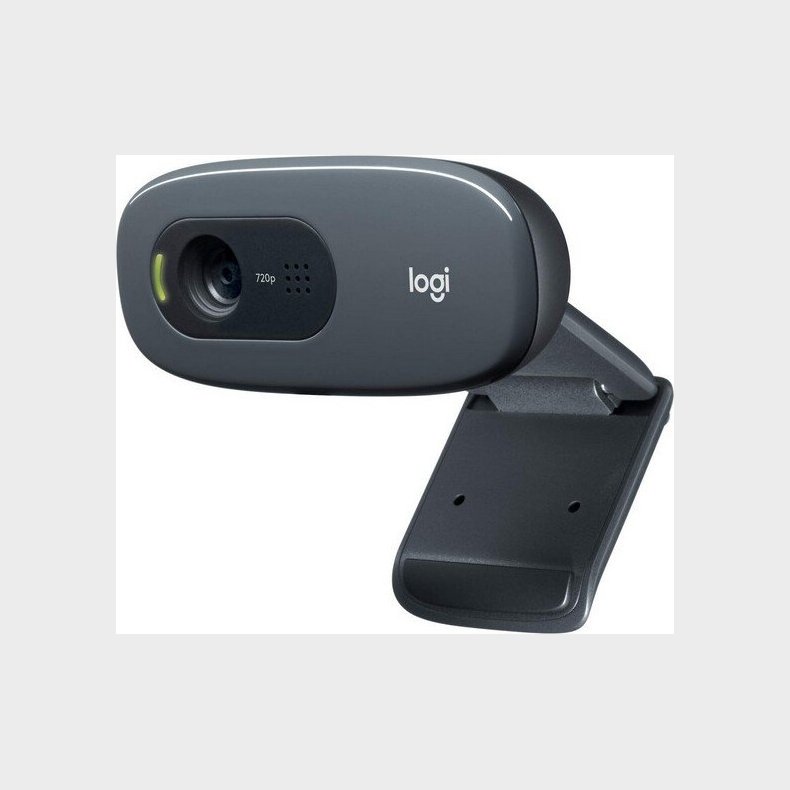 Logitech C270 - Usb Webcam Til Pc - Hd 720p 3mp - Gr
