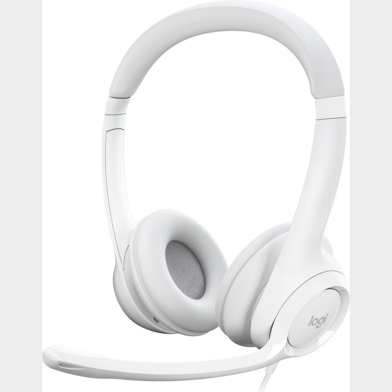 Logitech H390 - Headset Med Mikrofon - Usb Wired - Hvid