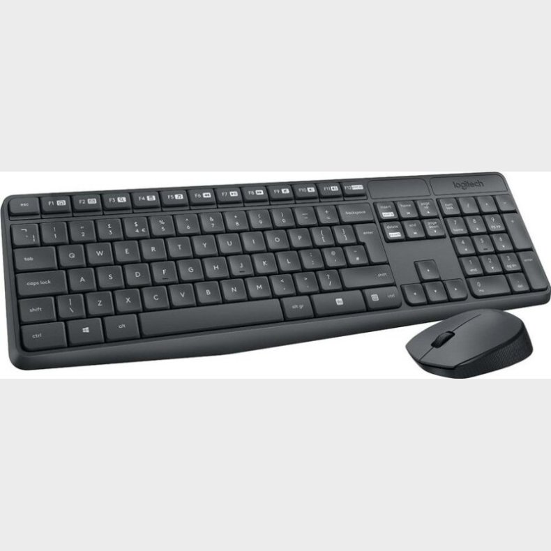 Logitech Mk235 - Tr�dl�s Tastatur Og Mus S�t