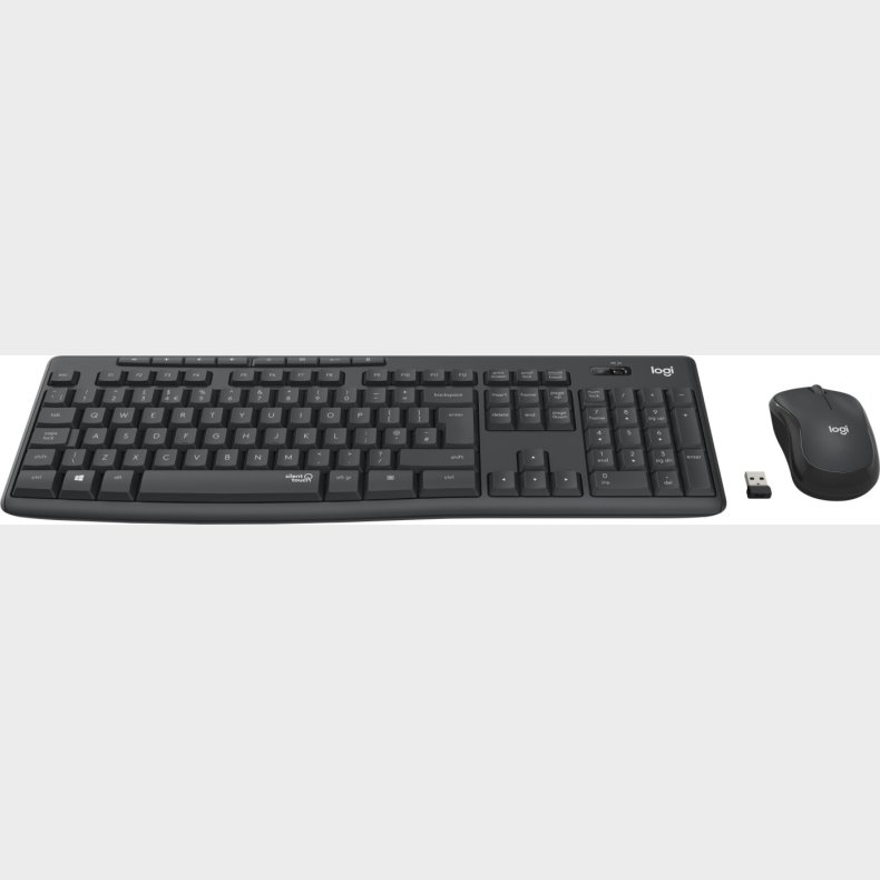 Logitech - Mk295 Silent - Trdls Mus Og Tastatur - Sort