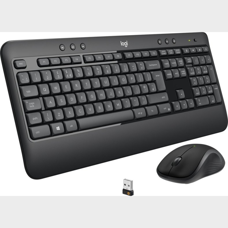 Logitech Mk540 Advanceret Trdls Tastatur Og Mus St - Nordic