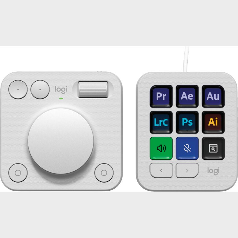 Logitech - Mx Creative Console - Pale Grey