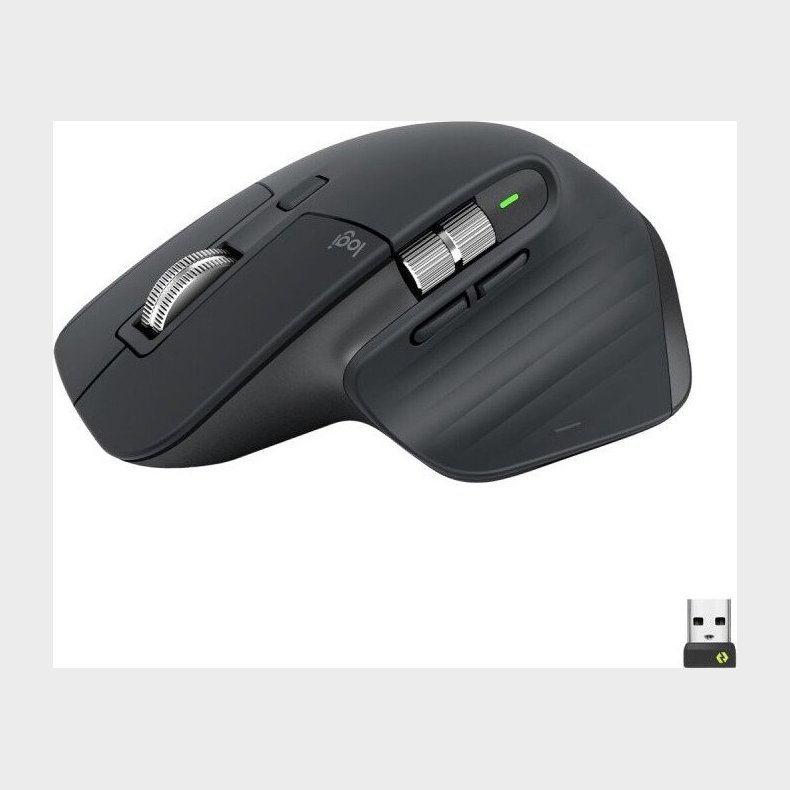 Logitech - Mx Master 3s Trdls Mus Med Quiet Click - Sort