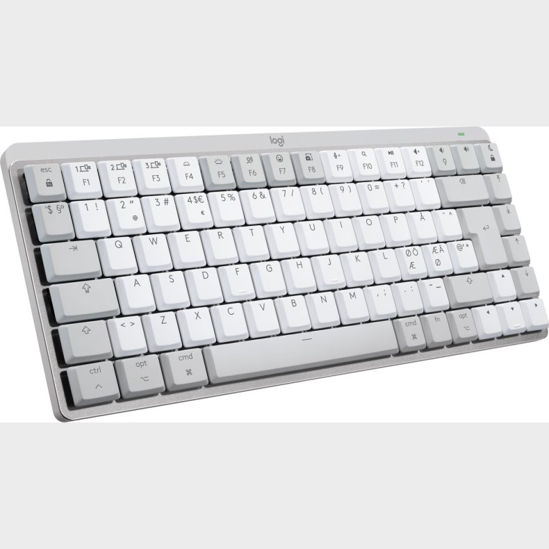 Logitech - Mx Mechanical Mini Trdls Tastatur Til Mac - Pale Grey - Nordisk