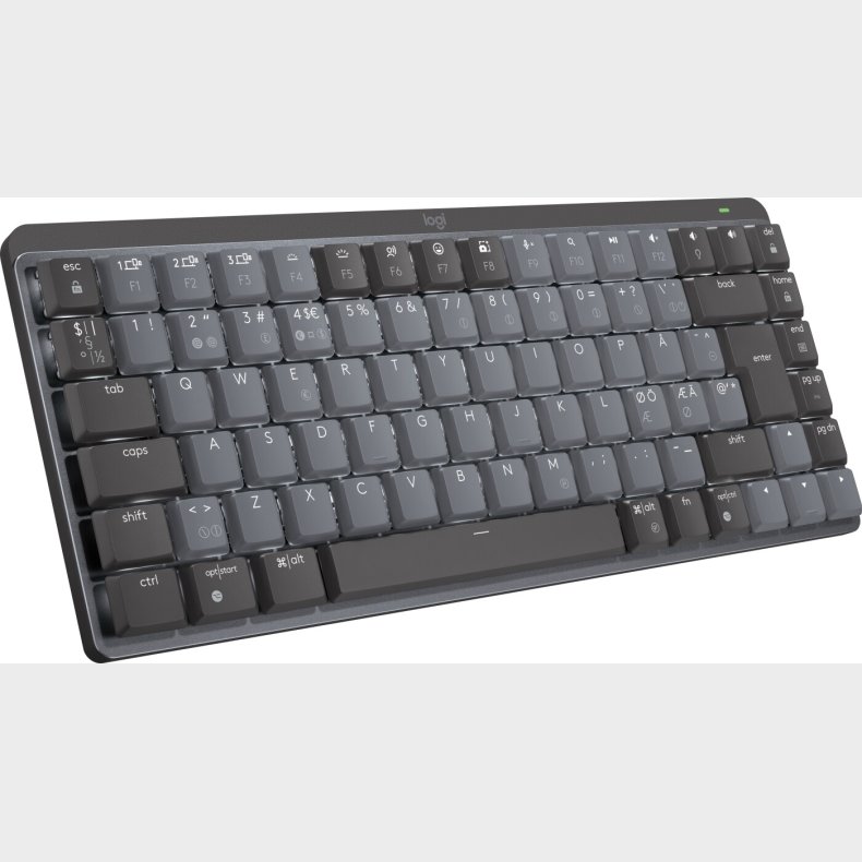 Logitech - Mx Mechanical Mini Trdls Tastatur - Nordisk - Sort
