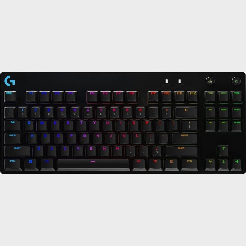 Logitech - Pro Gaming Keyboard - English (uk) - Qwerty Layout - Black - Mechanical Keyswitch - Windows, Mac Os