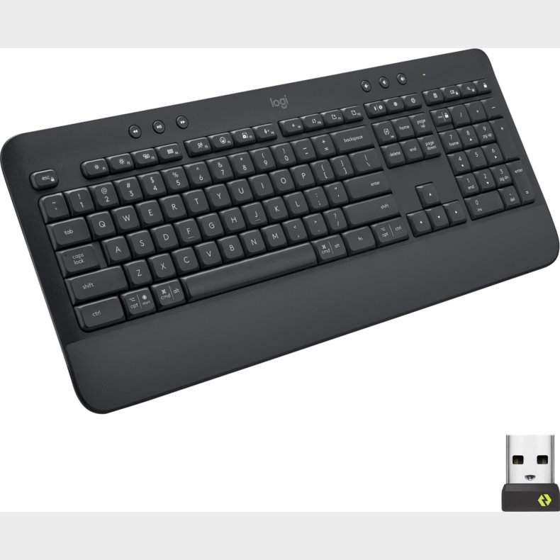 Logitech Signature K650 - Trdlst Tastatur - Sort - Nordisk