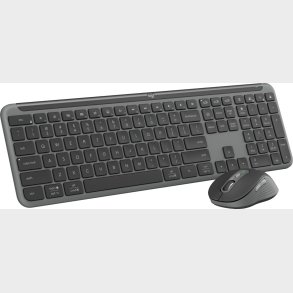 Logitech - Signature Slim Wireless Keyboard And Mouse Combo Mk950 Graphite Nordic