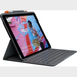 Logitech - Slim Folio - Tastatur Cover Til Ipad - 10th Gen - Nordic