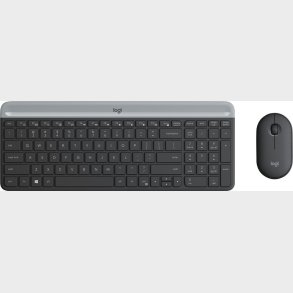 Logitech Mk470 - Trdls Mus Og Tastatur - Sort