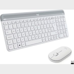 Logitech Mk470 - Trdls Mus Og Tastatur - Hvid