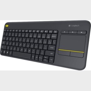 Logitech K400 Plus - Tr�dl�s Tastatur Med Touchpad - Nordisk Layout - Sort