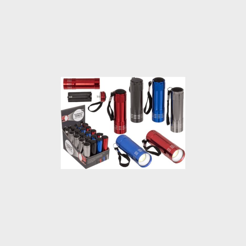 Lommelygte Med Led Lys - Aluminium - Overraskelsesfarve