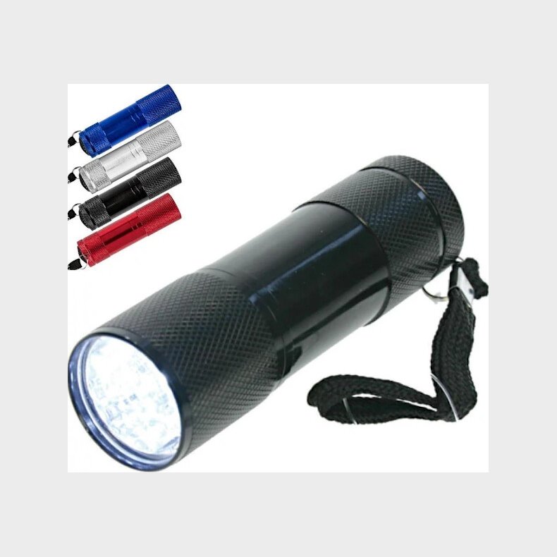 Lommelygte Med 9 Led Ca 10 Cm - Out Of The Blue