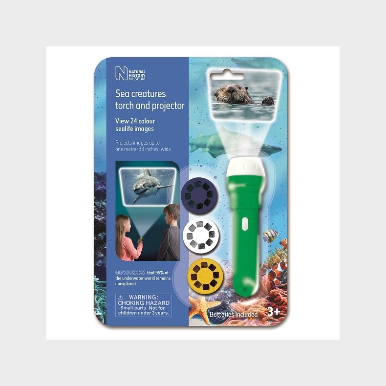 Brainstorm | Lommelygte med dias - Havets dyr