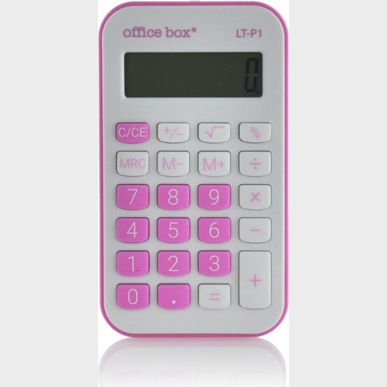 Lommeregner Pocket Rosa 11,8 X 7 Cm