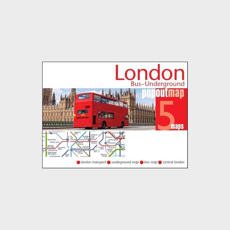 London Bus And Underground Popout Map - Popout Map - English Book