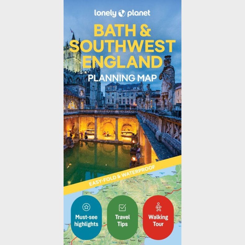 Lonely Planet Planning Map: Bath & Southwest England  - English book