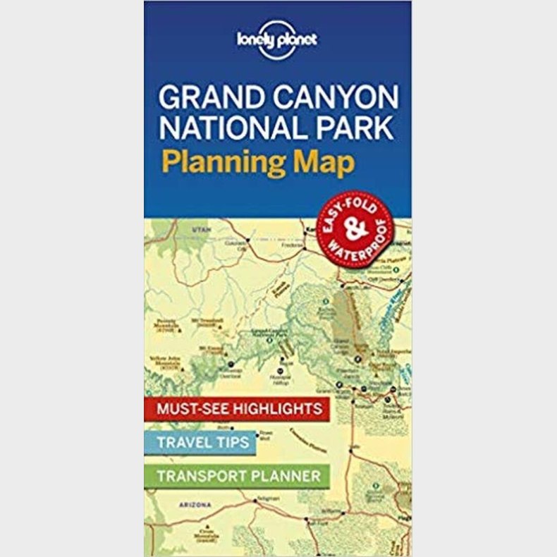 Lonely Planet Planning Map: Grand Canyon National Park - English book