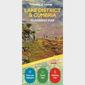 Lonely Planet Planning Map: Lake District & Cumbria - English book