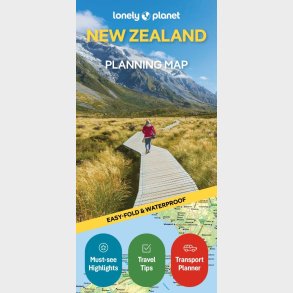 Lonely Planet Planning Map: New Zealand - English book