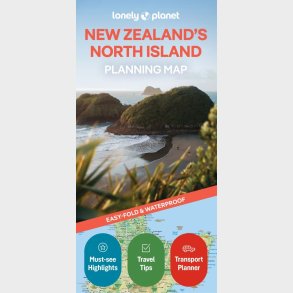 Lonely Planet Planning Map: New Zealand's North Island - English book