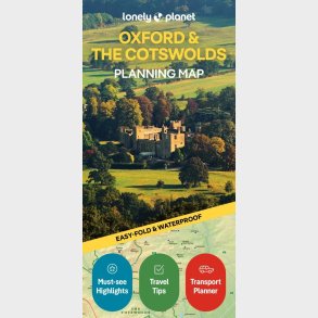 Lonely Planet Planning Map: Oxford & The Cotswolds - Lonely Planet - English book