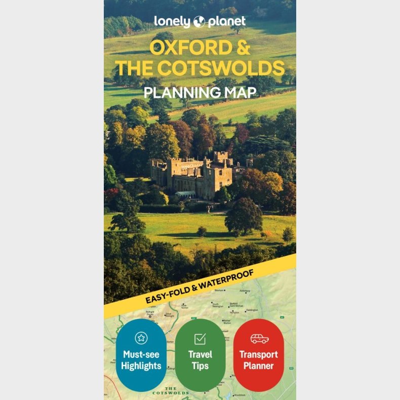 Lonely Planet Planning Map: Oxford & The Cotswolds - Lonely Planet - English book