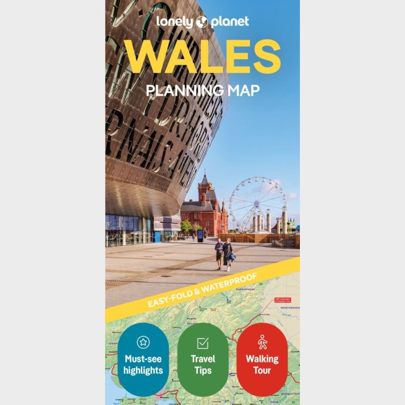 Lonely Planet Planning Map: Wales - English book