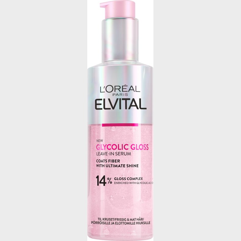 L'oral - Paris Elvital Glycolic Gloss Leave-in For Normal Hair - 150 Ml