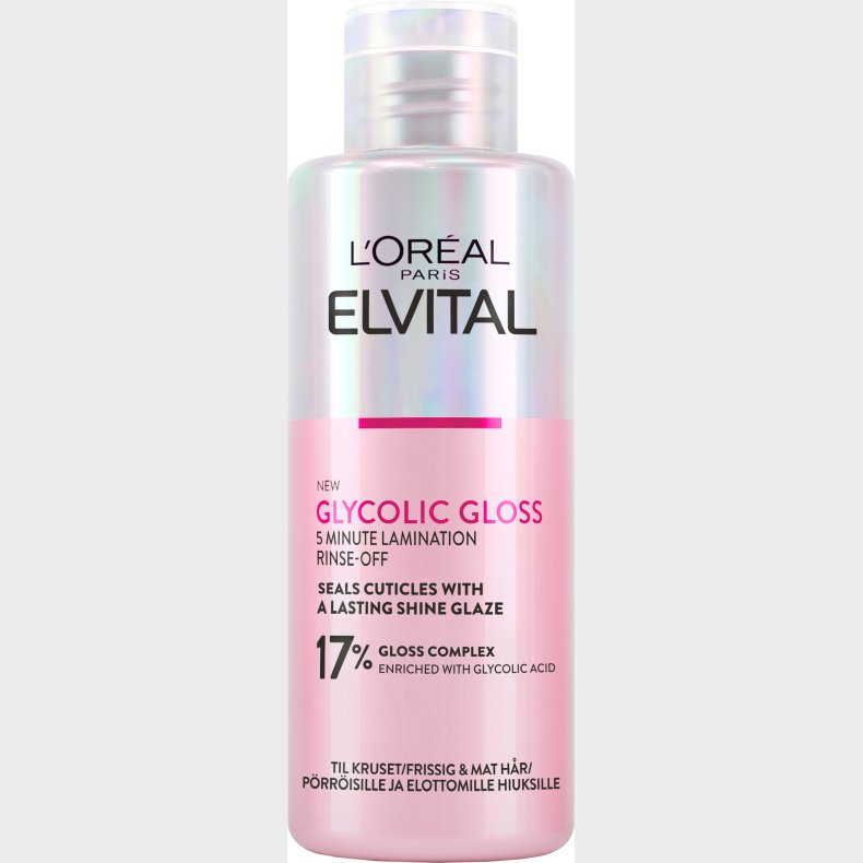 L'or�al - Paris Elvital Glycolic Gloss Rinse-off Treatment For Normal Hair - 200 Ml