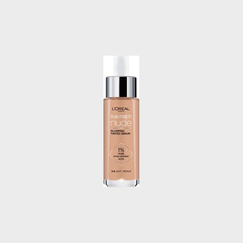 L'oral - True Match Nude Plumping Tinted Serum - Light-medium 3-4