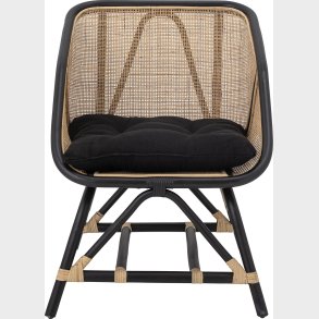 Bloomingville - Loue Loungestol - Sort - Rattan Flet