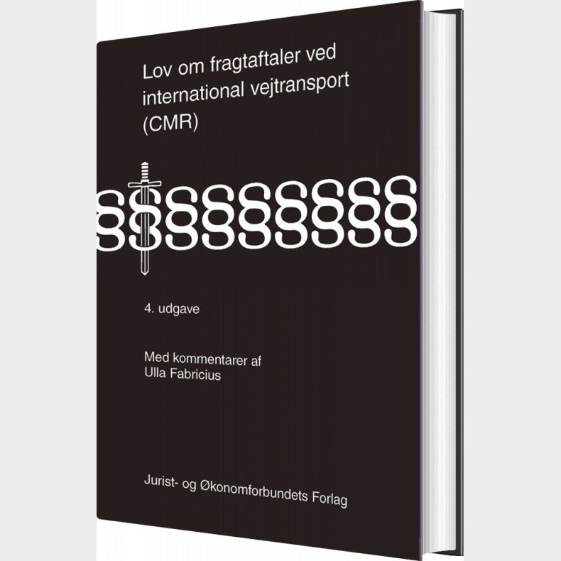 Lov Om Fragtaftaler Ved International Vejtransport - Cmr - Ulla Fabricus - Bog