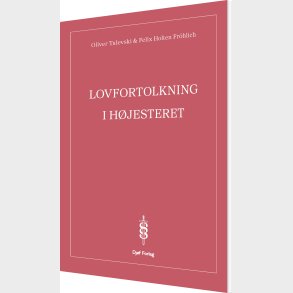 Lovfortolkning I H�jesteret - Oliver Talevski - Bog