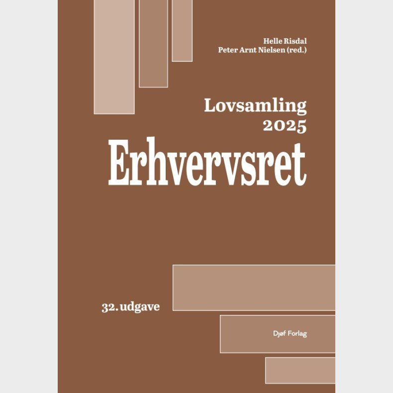 Lovsamling 2025 Erhvervsret - Peter Arnt Nielsen - Bog