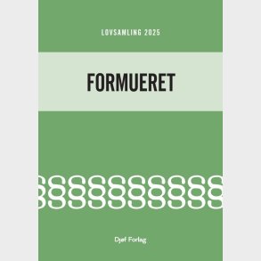 Lovsamling 2025 - Formueret - Jens M�ller - Bog