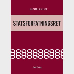 Lovsamling - Statsforfatningsret - Michael Hansen Jensen - Bog