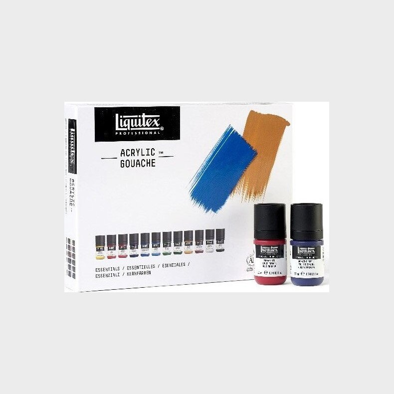 Liquitex - Gouache Akrylmaling S�t - Essentials - 12x22 Ml